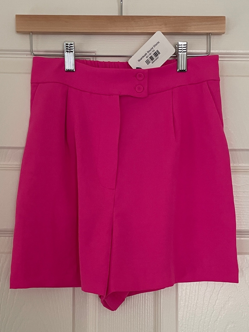 🩷 French Violet High-Rise Hot Pink Women’s Shorts 🩷
